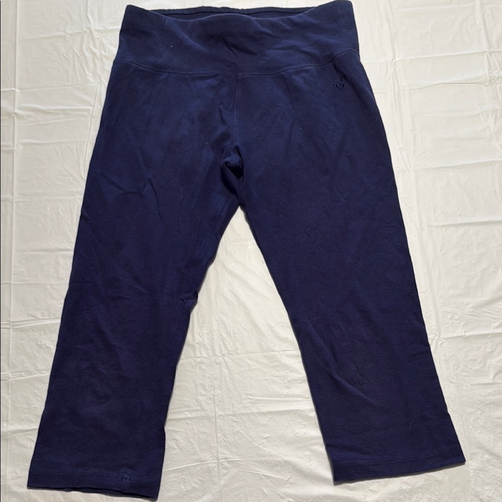 Justice Dark Blue Cropped Leggings size 10